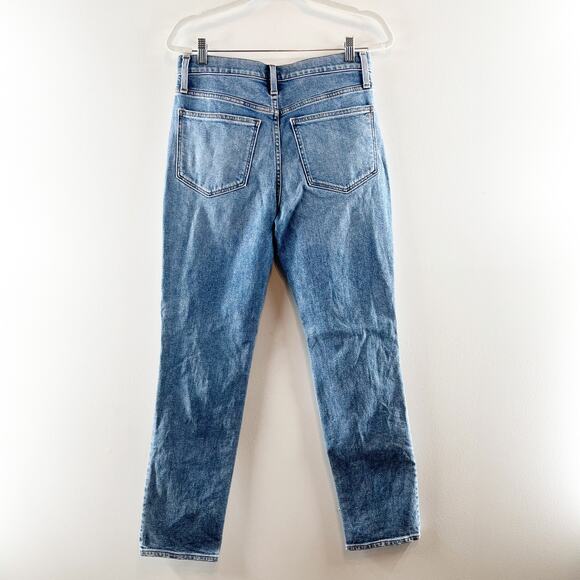 Madewell The Roadtripper High Rise Slim Boyjeans Ripped Edition Blue 26 - Picture 5 of 9